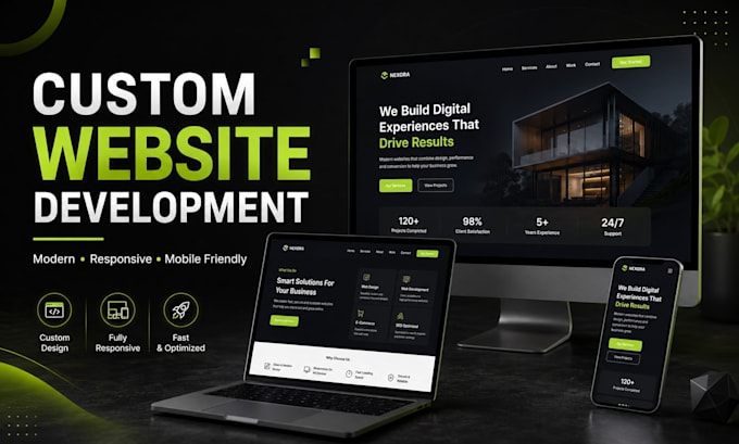 build a modern responsive website for your business
