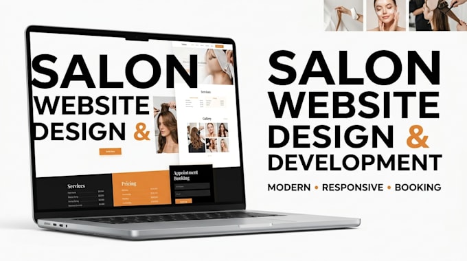 design beauty website, cosmetic website, salon website with booking system