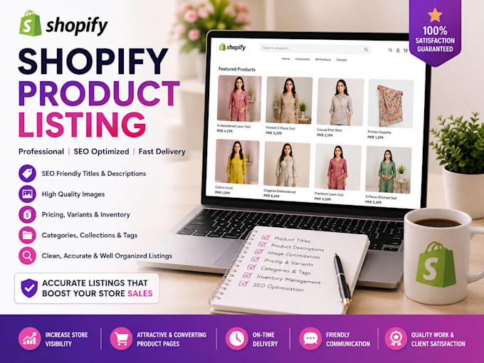 shopify product listing and product upload