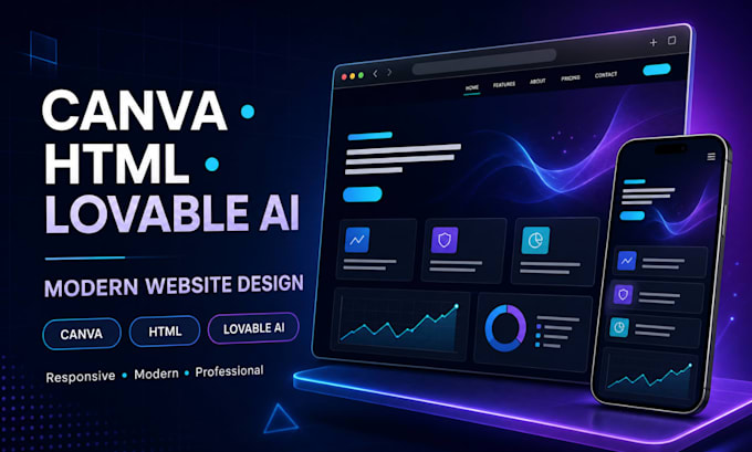 design canva website, HTML website or lovable ai website