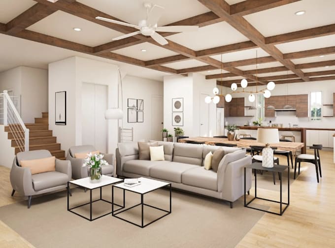 create best sketchup revit 3d model with photorealistic