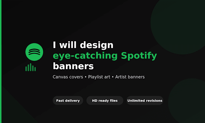 design spotify banner profesionally