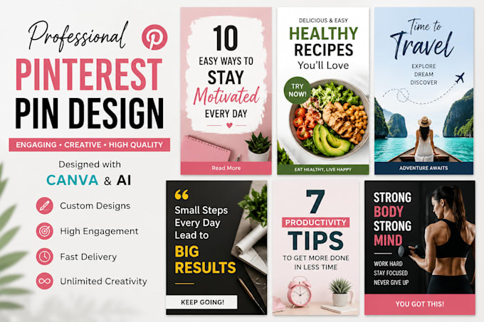 design professional pinterest pins using canva