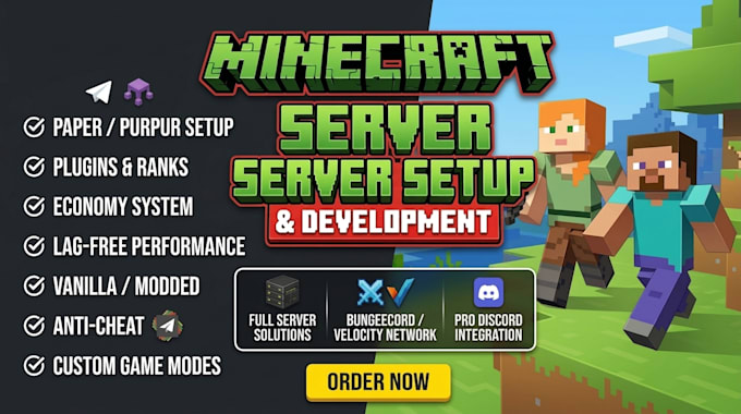 setup a professional minecraft server