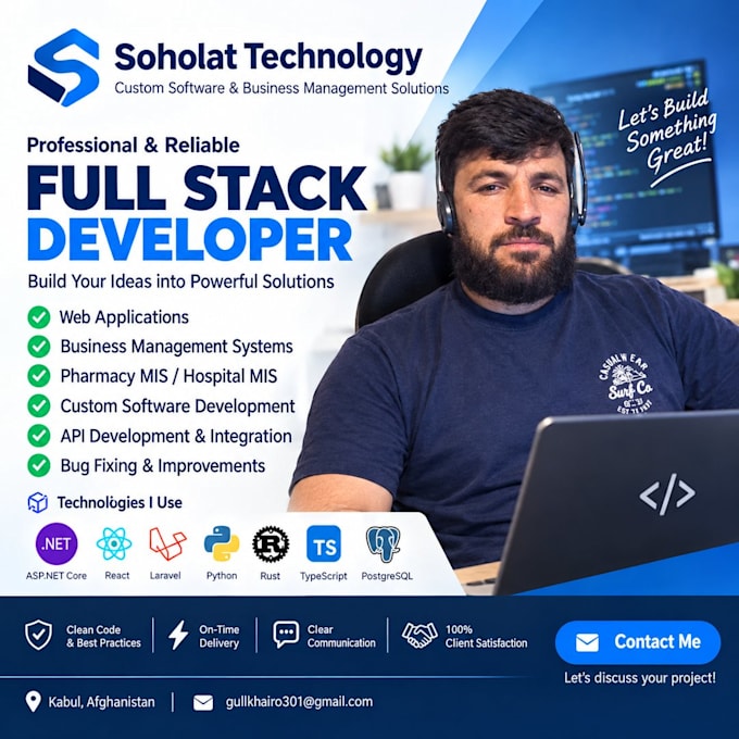 develop rest API using asp net core node js python or others