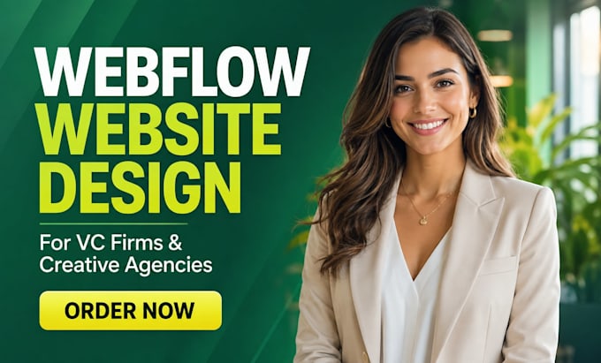 build webflow website for venture capital firm or creative agency