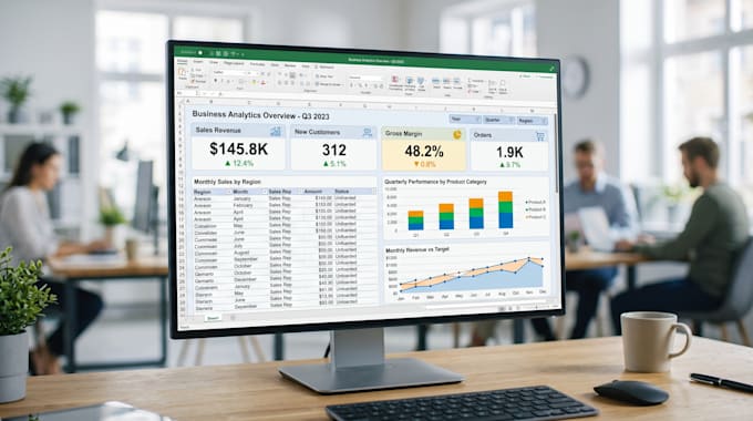 build an excel dashboard or kpi tracker for your business