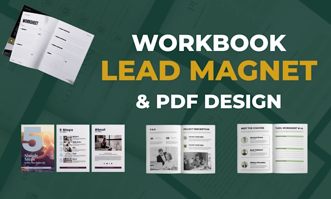 design professional workbooks, lead magnets and pdfs