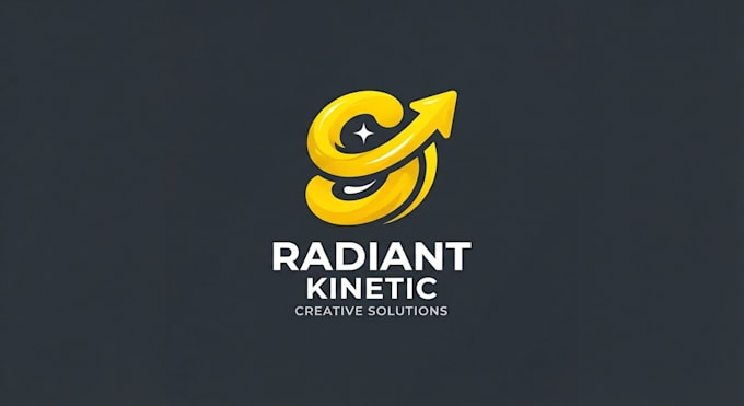 design a vibrant yellow circle logo for your brand