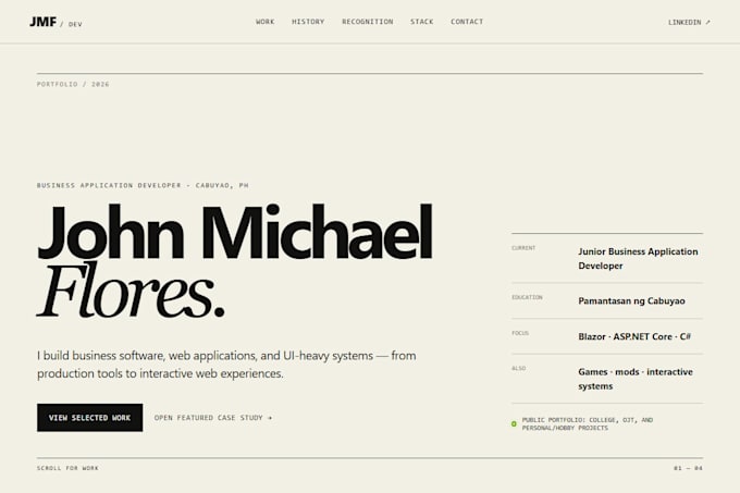 create a responsive HTML CSS javascript website for your business