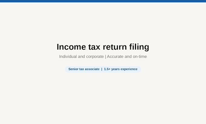 prepare and file your income tax return accurately