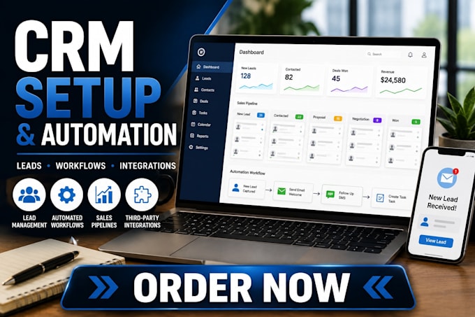 setup, automate and optimize your CRM for leads, sales and marketing