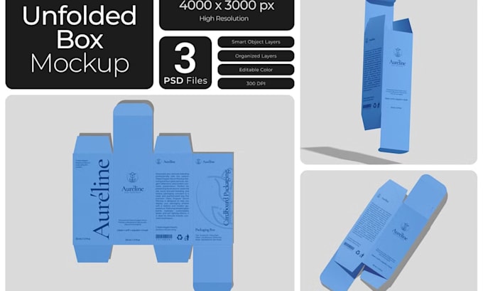 create dieline packaging template cut lines design, or die cut print ready files