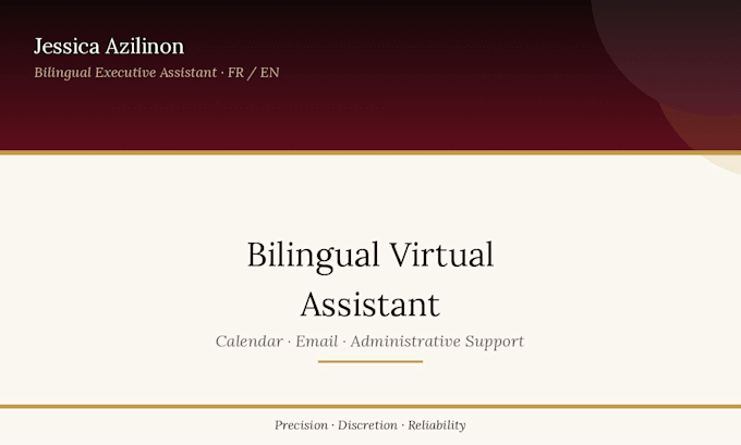 be your professional bilingual virtual executive assistant