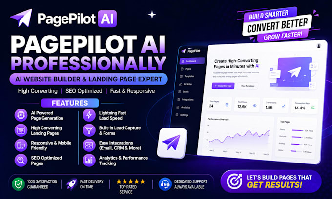 build a professional pagepilot ai shopify store or high converting product page