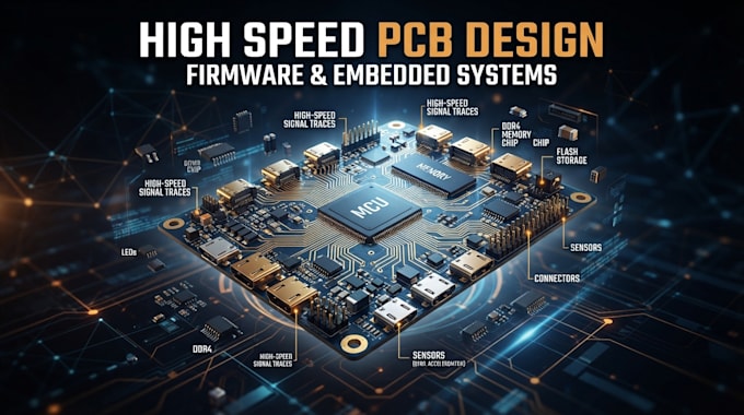 high speed pcb design, firmware and embedded systems design