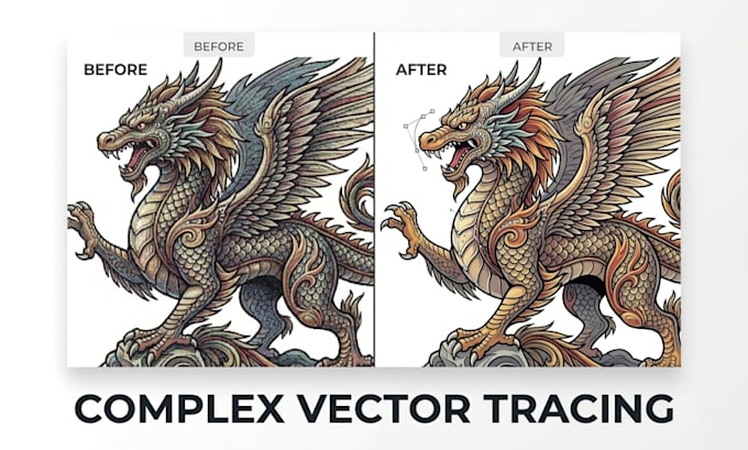 do complex vector tracing and raster to vector conversion