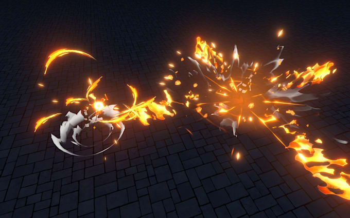 create particle, visual effects vfx for unreal engine game and unity game vfx