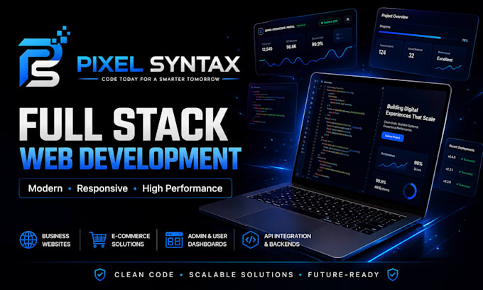 build a responsive full stack website for your business