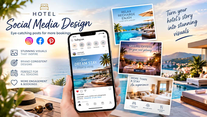design professional luxury hotel flyers, resort menus