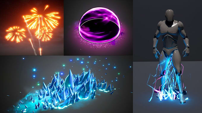 2d, 3d animations or create pro vfx, shaders for unity and unreal engine game