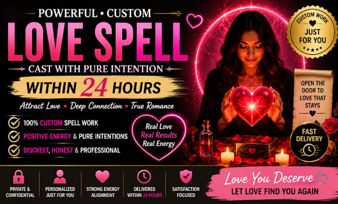 cast mighty custom love spell, obsession love spell within 24 hours