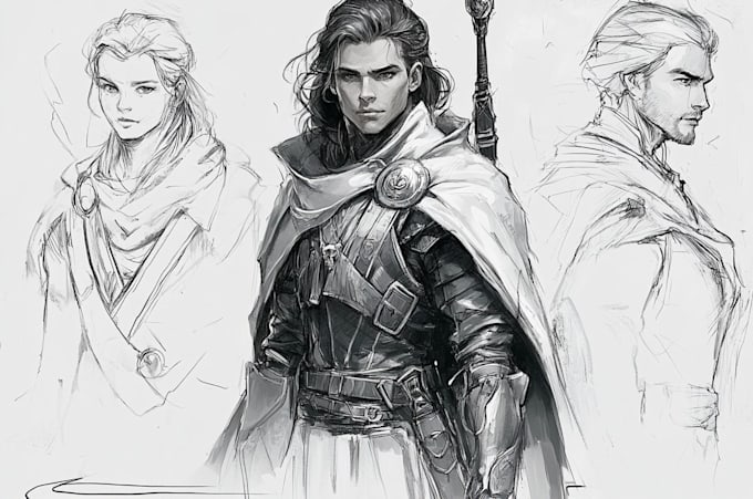 make rough sketch for your character or project