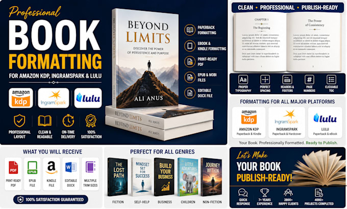 do pdf to epub and ebook formatting