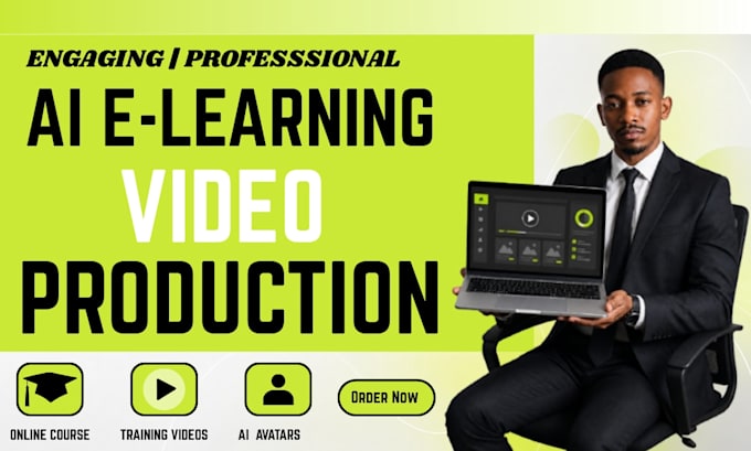 create ai elearning course video online course corporate training ai video