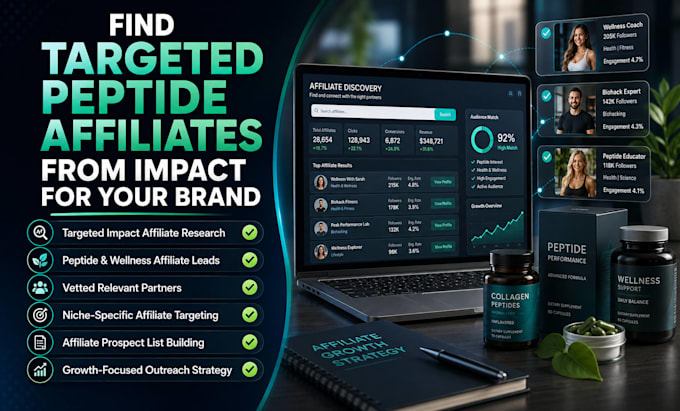 find targeted peptide affiliates from impact for your brand