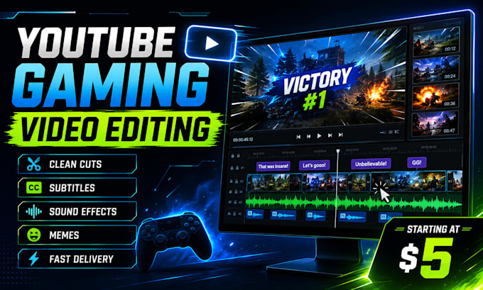 edit engaging youtube gaming videos