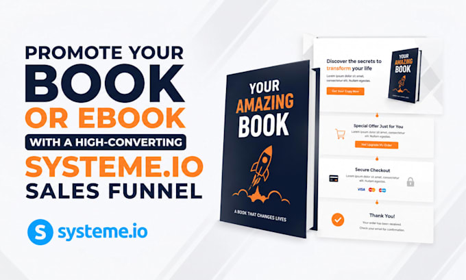 promote your book or ebook with a systeme io sales funnel
