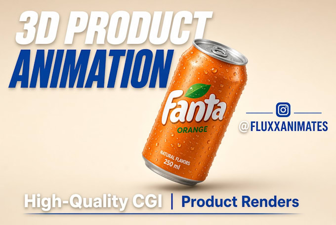 make 3d product advertisement animation