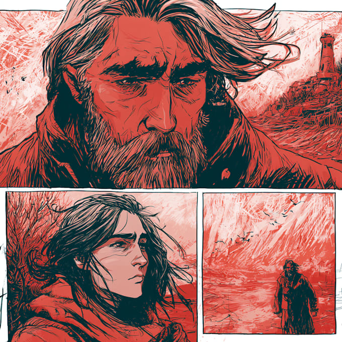 illustrate amazing comic book art from your script