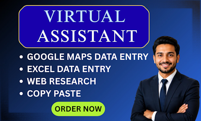 be your virtual assistant for google maps data entry and web research