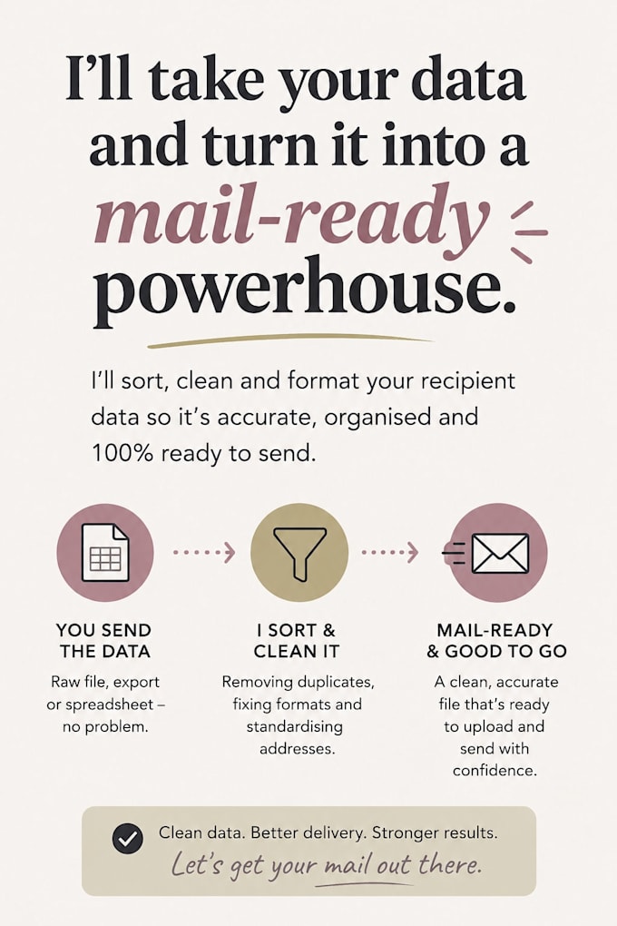 organise your recipient data