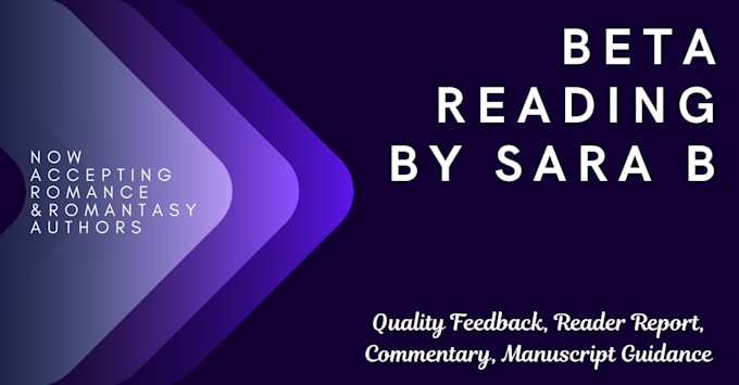 beta read your manuscript and create a custom reader report just for you