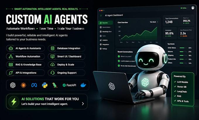 develop custom ai agents, ai automation and llm applications