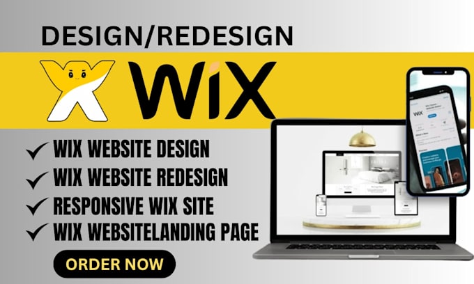 design or redesign a professional wix website