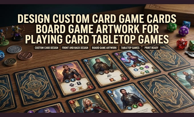 do custom card game cards board game artwork playing card tabletop games
