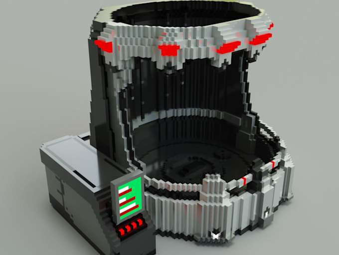 create custom voxel art, minecraft 3d models, mobs, items, characters and assets