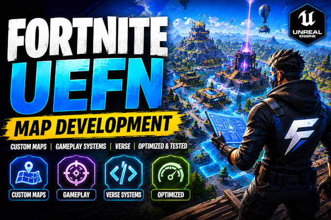 create a custom fortnite uefn map with gameplay