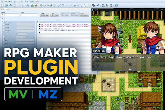 create custom rpg maker mv or mz plugins for your game