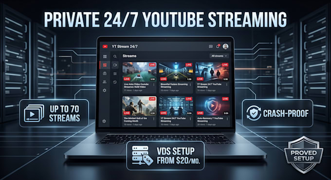 set up a low cost youtube live stream server