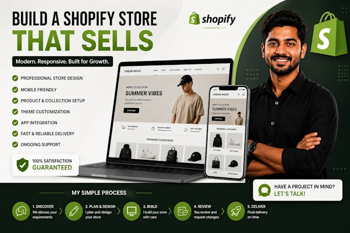 a professional shopify store for your business