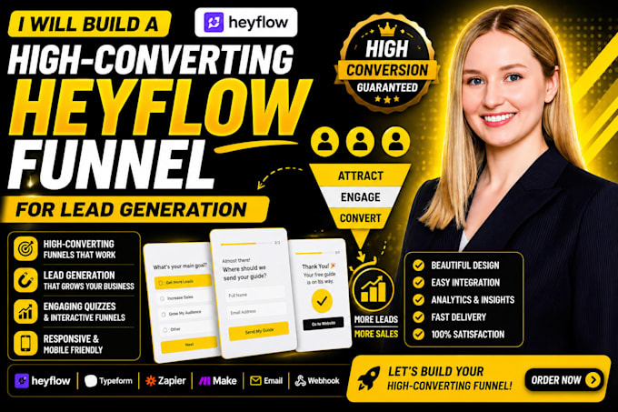 build high converting heyflow funnel