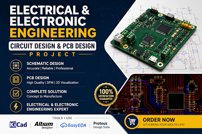 do electrical and electronic engineering circuit design and pcb design project