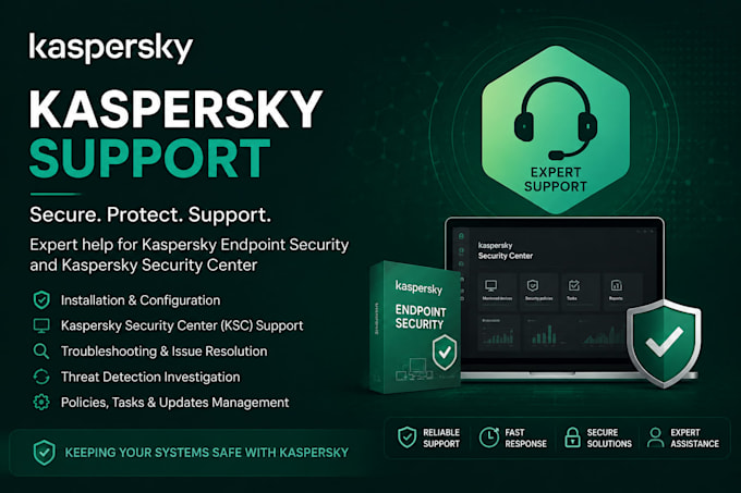 provide kaspersky antivirus and endpoint security support