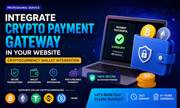 integrate a crypto payment gateway into your website or web application