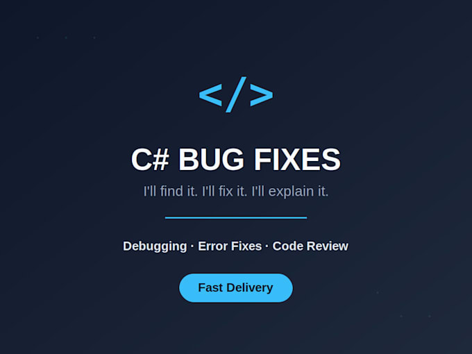 fixing bugs and debugging your c sharp code